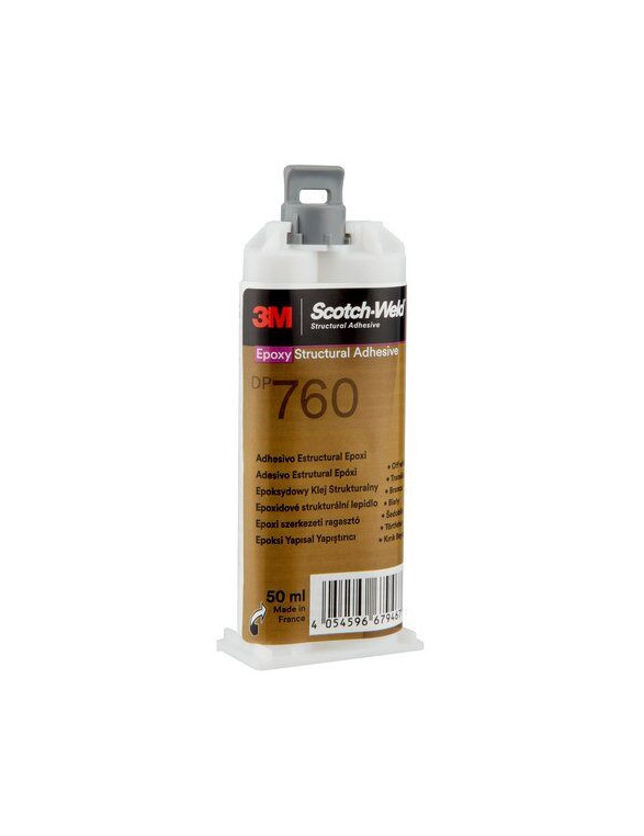 3M DP760 scotch weld adesivo epossidico bicomponente alta temperatura -  cartuccia da 50 ml. - bianco