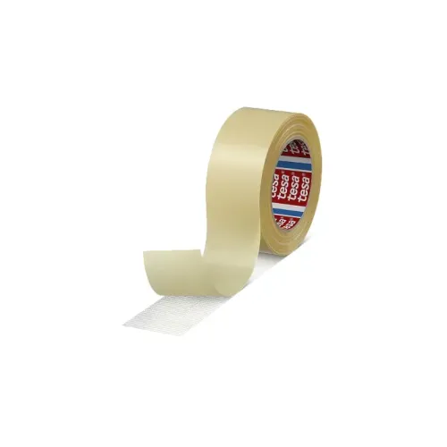 TESA 4934 nastro biadesivo, bianco, supporto tela, rotolo da 350 mm x 25 m spessore 200 my