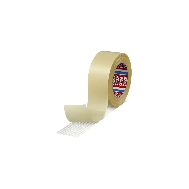 TESA 4934 nastro biadesivo, bianco, supporto tela, rotolo da 350 mm x 25 m spessore 200 my
