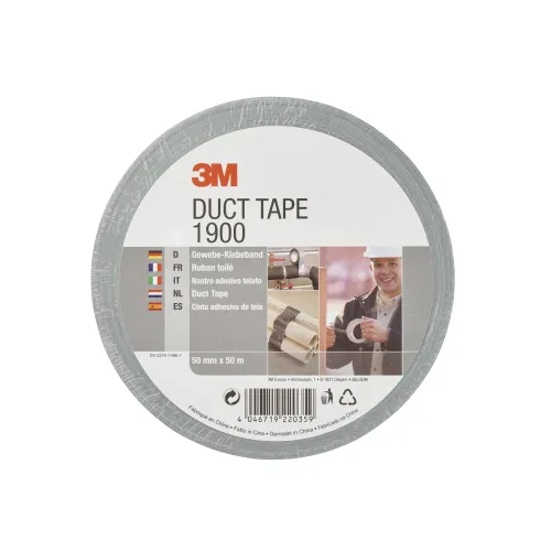 3M 1900 duct tape, Silver, 50 mm x 50 m, 0.17 mm