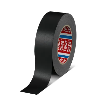 tesa 4651 nastro adesivo in Tela di Rayon, nero, 50 mm x 25 m