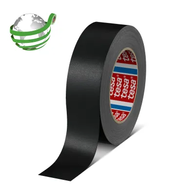 tesa 4651 nastro adesivo in Tela di Rayon, nero, 50 mm x 25 m