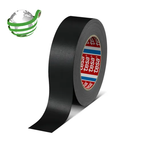 tesa 4651 nastro adesivo in Tela di Rayon, nero, 50 mm x 50 m