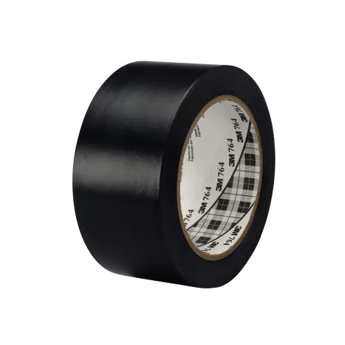 3M™ 764i Vinyl Tape, Black, 50mm x 33m, thickness 0.125 mm