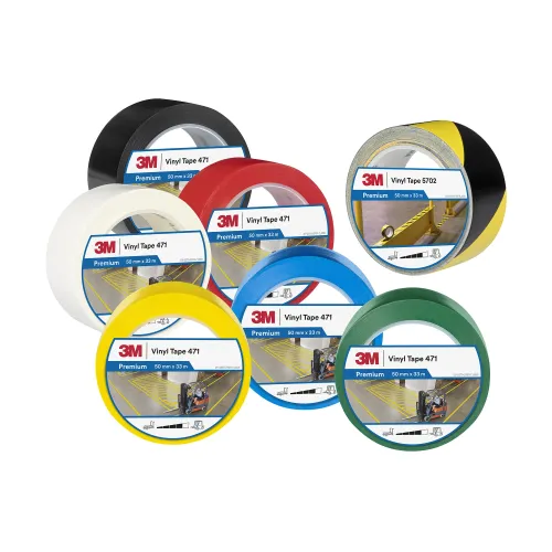3M™ 471 Vinyl Tape  yellow, 12 mm x 33 m