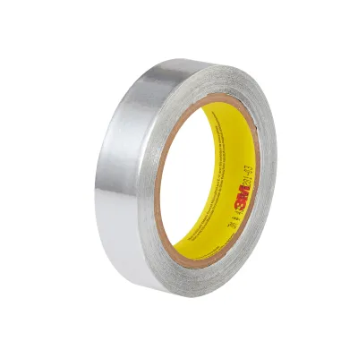 3M Aluminum Foil Tape 431, Silver, 50 mm x 50 m, 3.1 mil,