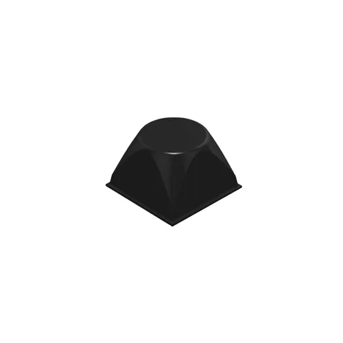 3M SJ5514 Bumpon Protective Product, Black, Tapered Square, 20.6mm/13.2mm  -  package 1000 pieces