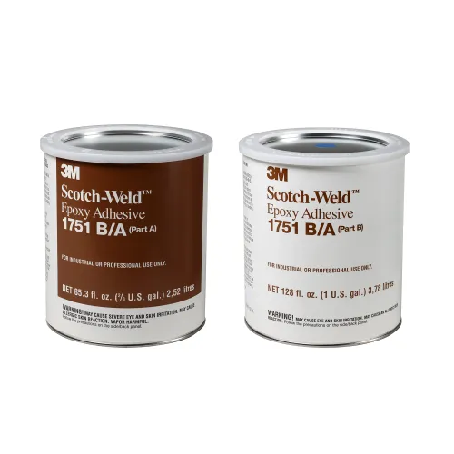 3M 1751 B/A adesivo epossidico per metalli kit da due latte 7,6 litri