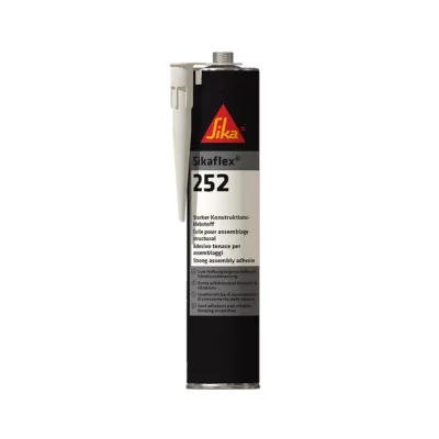 Sika Sikaflex 252 Elastic Polyurethane Adhesive, Black, 300 ml