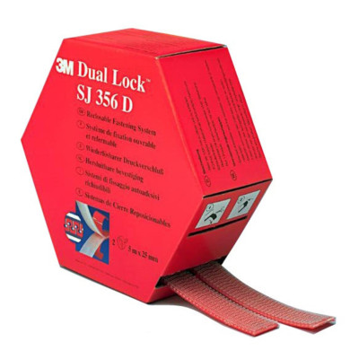 3M SJ356D Mini Pack Dual Lock 25mm x 5m - 2 rolls
